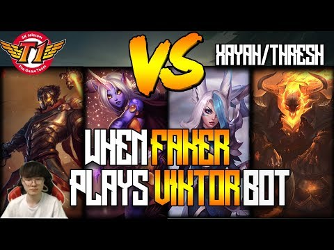 When Faker Plays Viktor Bot vs Ruler as Xayah KR Soloq Challenger Gameplay