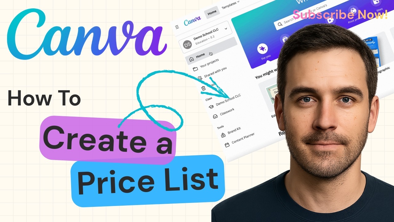 How to Create a Price List Using Templates in Canva | Canva Tutorial 2026