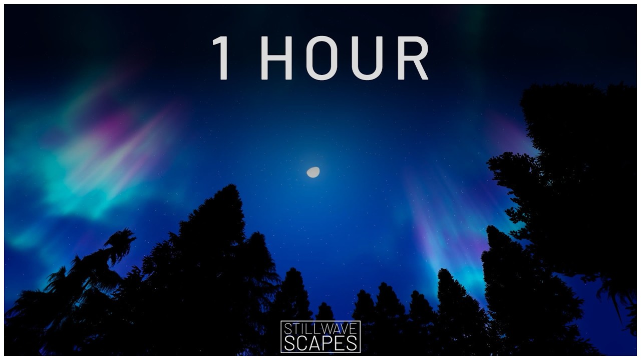 1 Hour Under the Aurora 🌌 Peaceful Northern Lights Ambient Escape