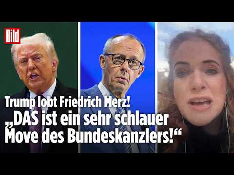 DAVOS: Lob von Donald Trump! DAS mag der US-Präsident an Friedrich Merz! Diplomatie im Grönland-Zoff
