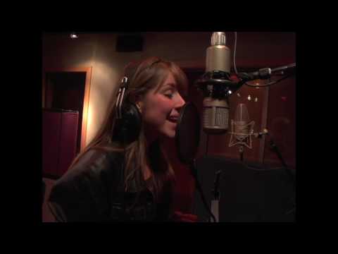 Esmée Denters in the studio with Justin Timberlake  recording  'Outta Here'