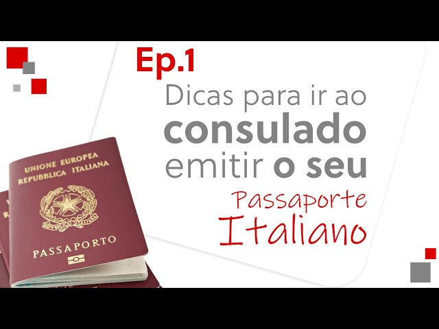 Requisitos para emitir o passaporte italiano - EP.1