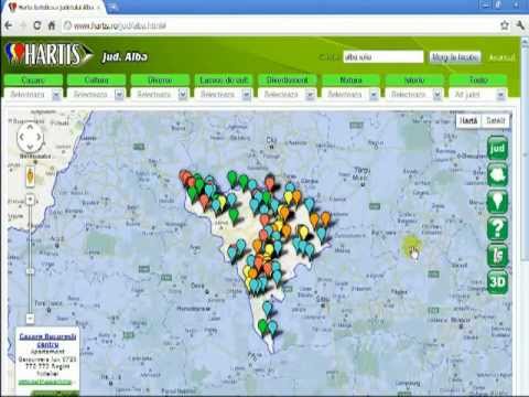 Harta turistica a judetului ALBA