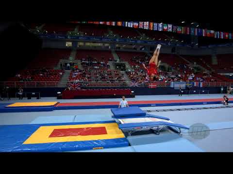 PIONTEK Hally (USA) - 2017 Trampoline Worlds, Sofia (BUL) - Qualification Double Mini Routine 1