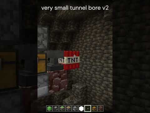 Very Small Minecraft TNT Tunnel Bore!