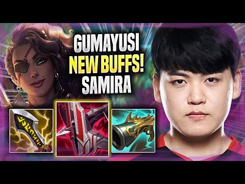 GUMAYUSI DOMINATING SAMIRA WITH NEW BUFFS! - T1 Gumayusi Plays Samira ADC vs Ezreal! | Season 2022