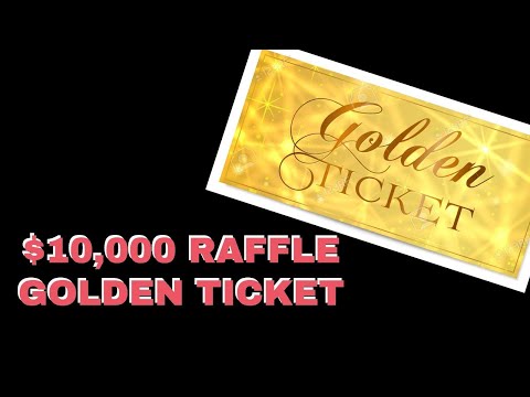 Nonprofit Fundraising Idea Golden Ticket | $10,000 Raffle