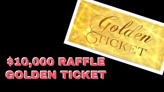 Nonprofit Fundraising Idea Golden Ticket | $10,000 Raffle