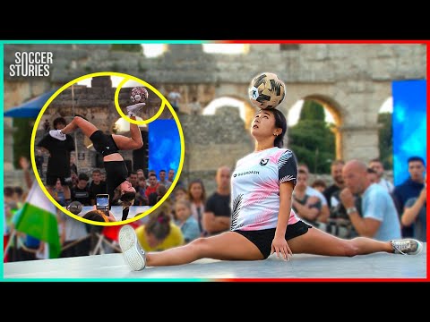 These girls are taking football freestyle to a whole other level