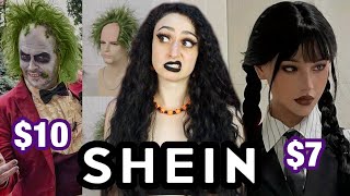 TRYING TIM BURTON CHARACTER WIGS...FROM SHEIN?!