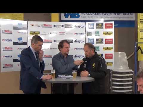 Persbabbel na de wedstrijd KSV Oudenaarde - Lierse Kempenzonen 1-3