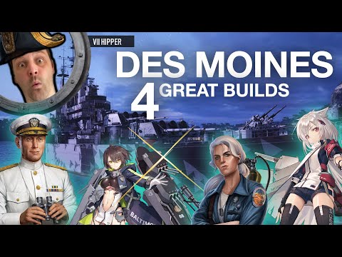 Des Moines - 4 Great Builds (World of Warships: Legends Xbox Series X 4K)