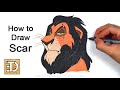 How To Draw Scar From The Lion King