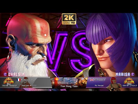 Street Fighter 6 🔥 Mister Crimson (DHALSIM) VS Problem X (MARISA) 🔥 Ranked Match 🔥 SF6 [2K ACTION]