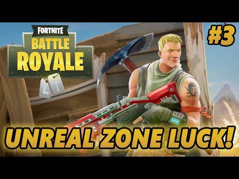 FORTNITE BATTLE ROYALE - UNREAL ZONE LUCK? #3