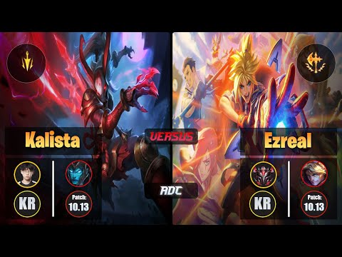 Zenit KALISTA (ADC) [Lethal Tempo] VS EZREAL - Grandmaster KR Patch 10.13