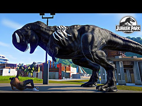 Dinosaur Chaos ! Hulk, Superman, Spiderman, Flash, Venom T-Rex Colour Pack Jurassic World Evolution