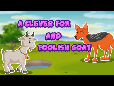 The Clever Fox and The Foolish Goat | English Moral Stories for Kids | Short Stories for Children