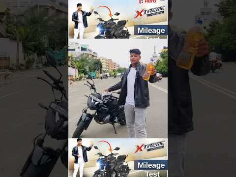 2025 hero Xtreme Mileage test 😲🔥👀 #shortsvideo #bullet  #viralvideo