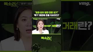 "원화 없이 원화 판돈 내기" '투기' 때문에 환율 치솟았다? / 똑소리E / 비디오머그 #shorts