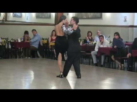 Magdalena Valdez  and  Cristian Sosa  are  dancing  to  the  tango  "  Cuando tallan los recuerdos  "  by  Miguel Caló  in  2020