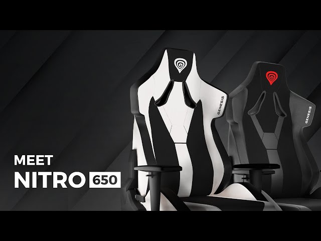 Genesis NITRO 650 ONYX BLACK Chaise de jeu noire video