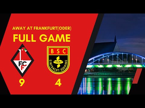 FULL MATCH. 1 FC FRANKFURT(ODER) - BSC EINTRACHT SÜDRING. ZUG FÜR BUNDESLIGA.