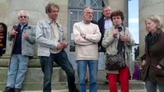 preview picture of video 'Rassemblement unitaire de soutien aux militant e s poursuivis à Alençon (version courte)'