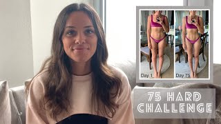 LIFE CHANGING 75 HARD EXPERIENCE | Review, Q&A,  Weight Loss + Before/After Results