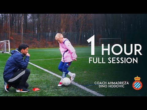 1-Hour Football Dribbling Power Training with Espanyol Player Dino Hodovic | Coach Ahmadreza Falsafi