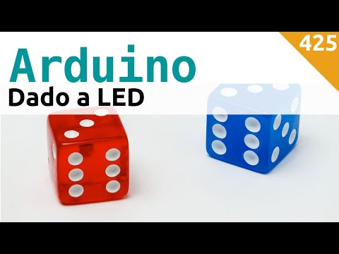LED Dice with Button - Video 425