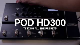 Video thumbnail for Line 6 POD HD300 Pedal Factory Preset Demo Review by Gustavo Polo