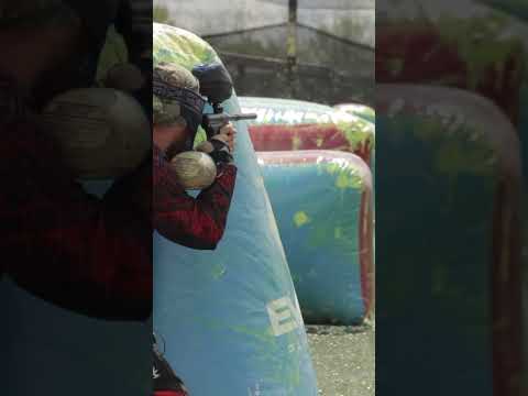 Divisional Paintball Players battling it out!