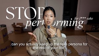 you're not being kind - you're performing