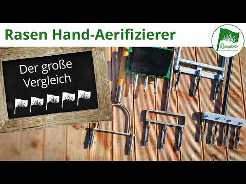 Hand Aerifizierer im Vergleich (Sneeboer, Kreitis, Rasenspecht, Swardman, Rasendoktor) Rasen lüften