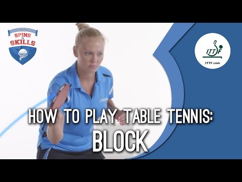 How to play table tennis - Block