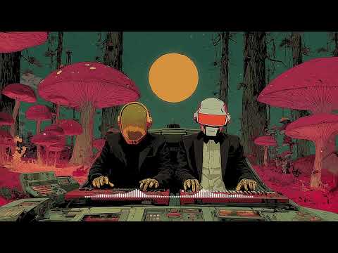 Daft Punk Analog Rainforest Grooves🍄🤖 | Chillwave, Synthwave, Retro Funk, Disco, Electronic Playlist