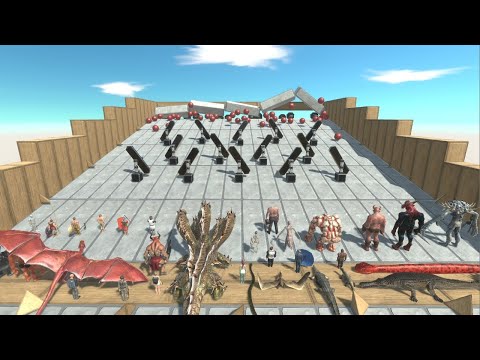 MARBLE RACE The Great Slide with Human Fantasy Infernals and Reptiles Animal Revolt Battle Simulator