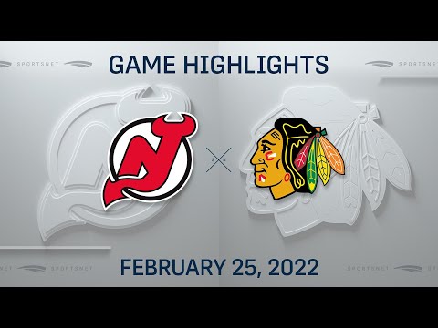 NHL Highlights | Devils vs. Blackhawks - Feb. 25, 2022