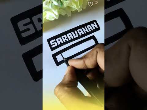 SARAVANAN ❤️ VISHALI #shorts #trending #nameart #youtubeshorts #couplegoals #saravanan #vishali #art