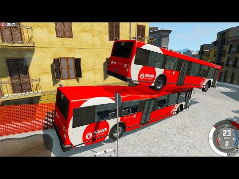 TRUCK VS CİTY HOLE & HİGH RAMP Beamng Drive