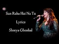 Sun Raha Hai Na Tu Lyrics | Shreya Ghoshal | Ankit T | Shradha K | Aditya K Aashiqui 2 | RB Lyrics