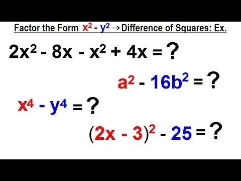 Algebra Ch 6 Factoring 1 of 55 What is a Factor