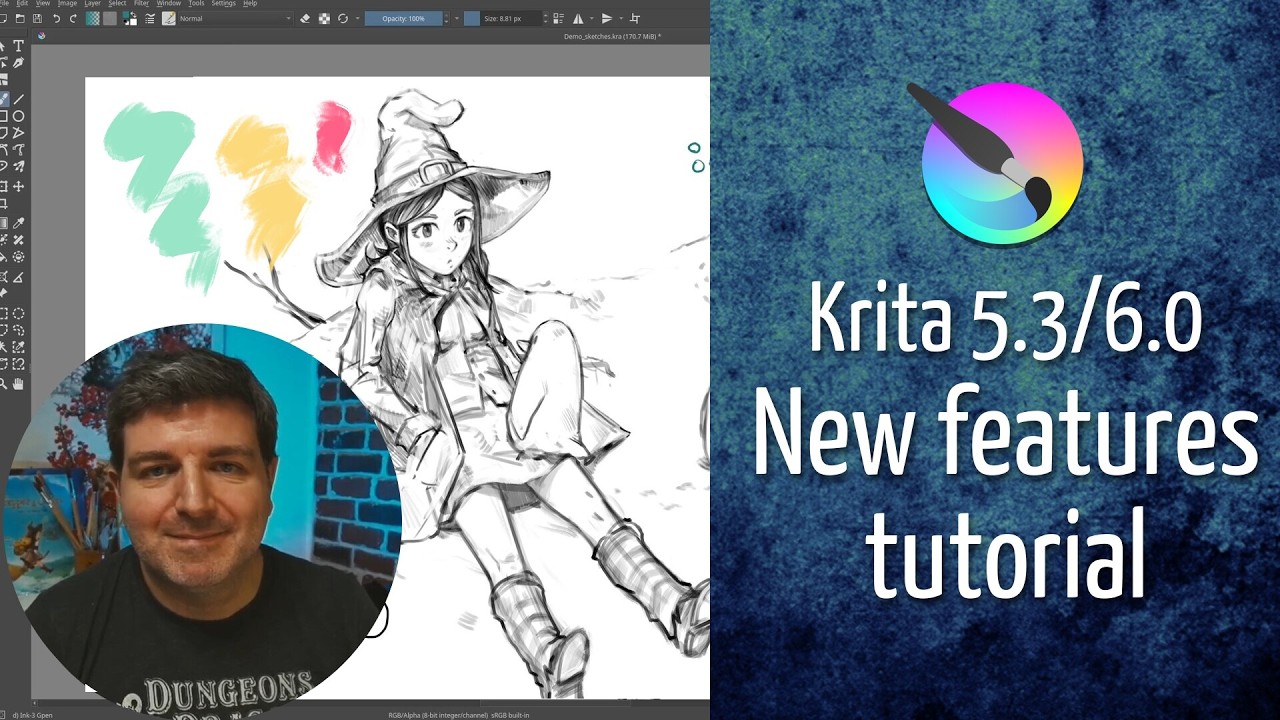 Discover Krita 5.3/6.0: 10 new features explained to get you started - YouTube