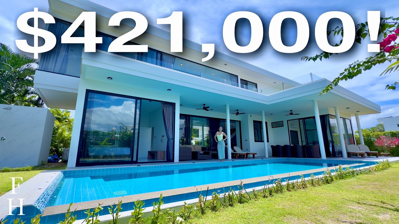 Modern 4-Bedroom Luxury Pool Villa with Expansive Terrace at La Lua Resort Hua Hin virtual tour