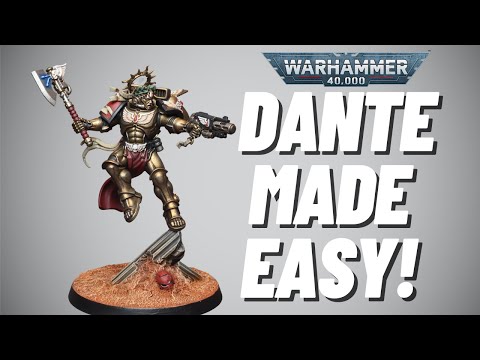 How to Paint Commander Dante, Chapter Master of the Blood Angels! Suitable for beginners!