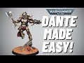 How to Paint Commander Dante, Chapter Master of the Blood Angels! Suitable for beginners!