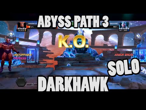Abyss Darkhawk SOLO | Abyss Path 3 | Magneto Vs Abyss Darkhawk | Marvel Contest of Champions