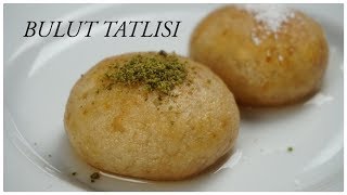 Sadece 3 malzeme ile çok farklı adı gibi hafif Bulut tatlısı / şerbetli tatlılar / Figen Ararat