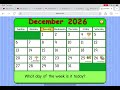 Starfall Calendar December 2026